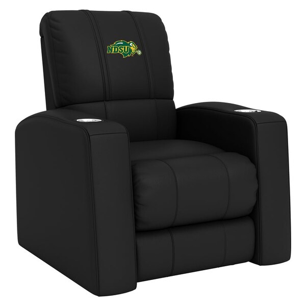 Dreamseat Home Theater Recliner with North Dakota State Bison Primary Logo - XZ418301RHTCDBLK-PSCOL13491
