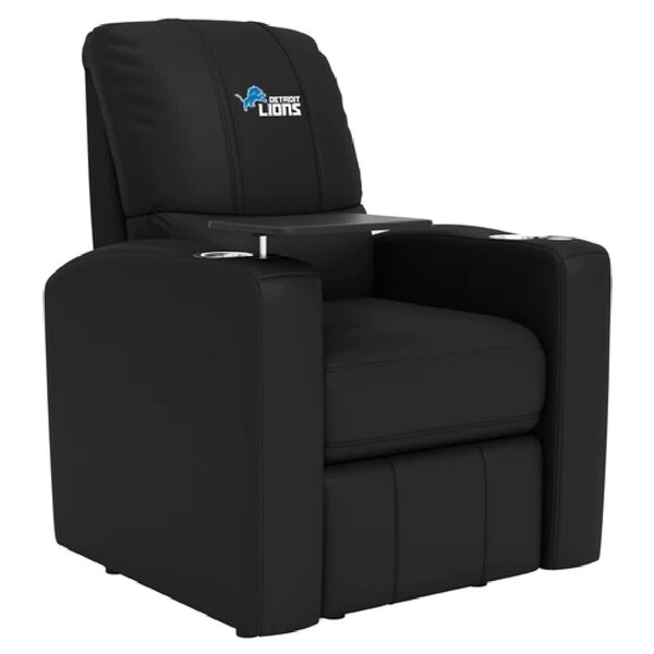 Dreamseat Stealth Power Plus Recliner with Detroit Lions Secondary Logo - XZ520823901CDSMHTUSBBLK-PSNFL20051