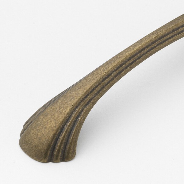 Gliderite Hardware 4-9/16 in. Center to Center Antique Brass Classic Cabinet Pull - 4048-AB, 5PK - 4048-AB-5