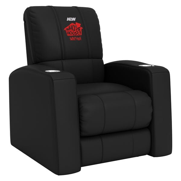 Dreamseat Relax Recliner with AEW Swerve Strickland Whose House Logo Synthetic Leather - XZ53900CDHTBK-PSAEW0016