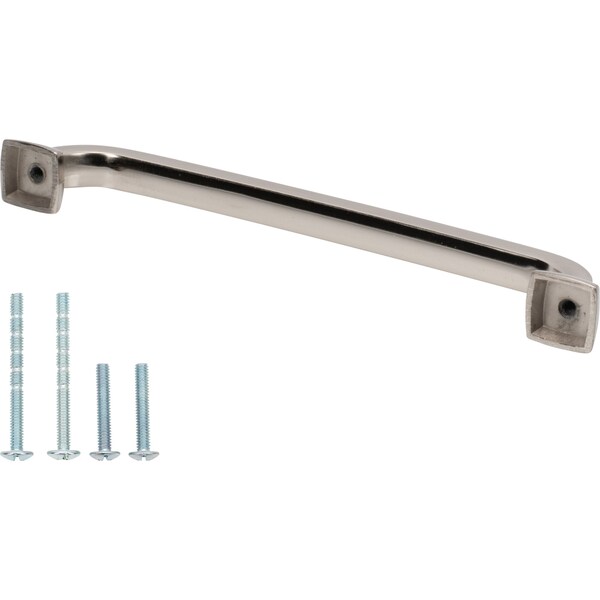 Designperfect 6-5/16'' Center-to-Center Handle Pull, Brushed Satin Nickel, 10PK - DPA10S35SNB