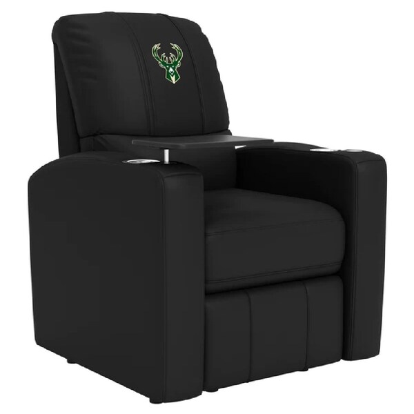 Dreamseat Stealth Power Plus Recliner with Milwaukee Bucks Logo - XZ520823901CDSMHTUSBBLK-PSNBA31051