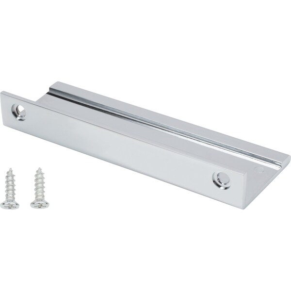 Designperfect 3-3/4'' Center-to-Center Tab Pull, Polished Chrome - DPA-F423PC