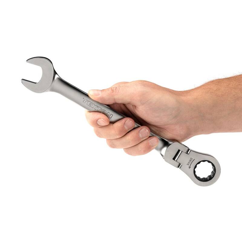 TEKTON 7/8 in. Flex Head 12-Point Ratcheting Combination Wrench - WRC26322