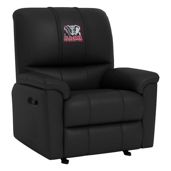 Dreamseat Rocker Recliner with Alabama Crimson Tide Elephant Logo - XZ52031CDRRBLK-PSCOL12074