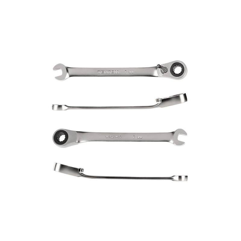 TEKTON 7 mm Reversible 12-Point Ratcheting Combination Wrench - WRC23407