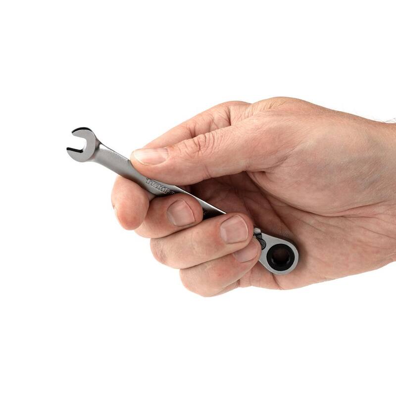 TEKTON 7 mm Reversible 12-Point Ratcheting Combination Wrench - WRC23407