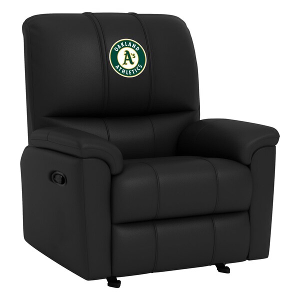 Dreamseat Rocker Recliner with Oakland Athletics Logo - XZ52031CDRRBLK-PSMLB21090