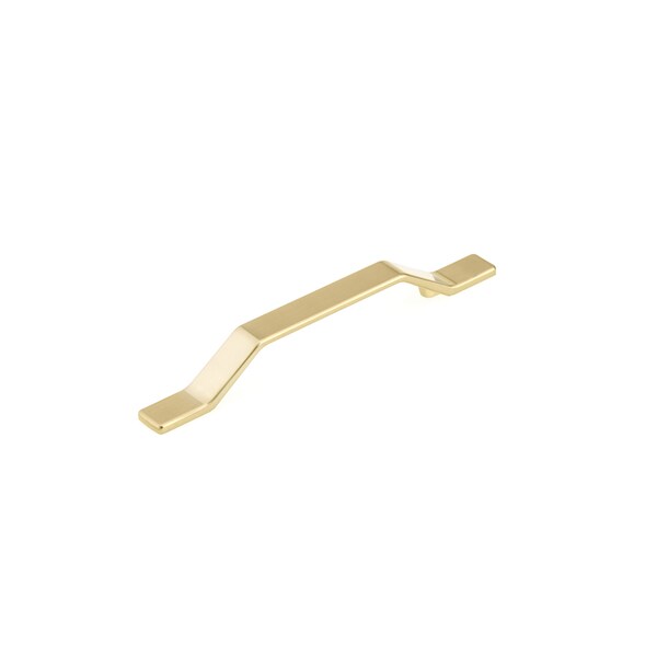 Richelieu 5 1/16 in (128 mm) Center-to-Center Satin Brass Contemporary Drawer Pull - BP7265128160