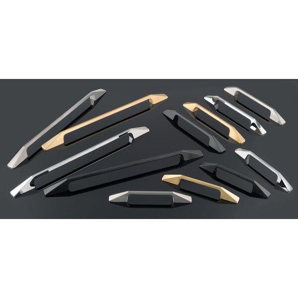 Richelieu 6 5/16 in (160 mm) Center-to-Center Chrome Contemporary Cabinet Pull - BP7238160140
