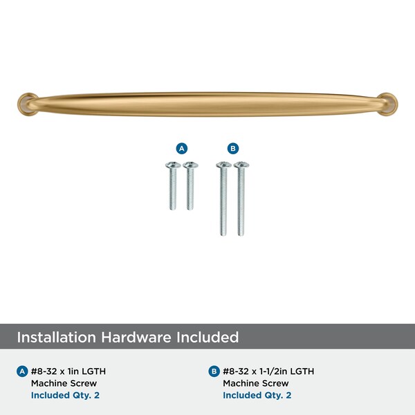 Amerock Kane 10-1/16 inch 256mm Center-to-Center Champagne Bronze Cabinet Pull - BP53810CZ