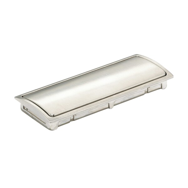 Richelieu 2-1/2 in. (64 mm) Center-to-Center Brushed Nickel Contemporary Recessed Pull - BP721132195