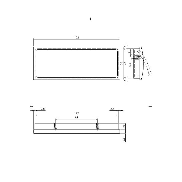 Richelieu 2-1/2 in. (64 mm) Center-to-Center Brushed Nickel Contemporary Recessed Pull - BP721132195