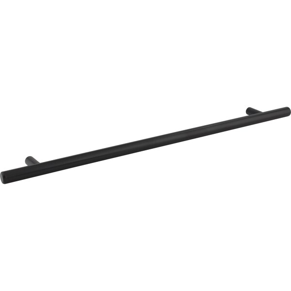 Elements By Hardware Resources 288 mm Center-to-Center Hollow Matte Black Stainless Steel Naples Cabinet Bar Pull - 366SSMB