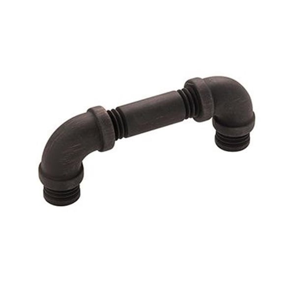 Belwith Products Belwith BWHH076013 VB 3 in. Pipeline Collection Pulls Crystal Clear - Vintage Bronze - BWHH076013 VB