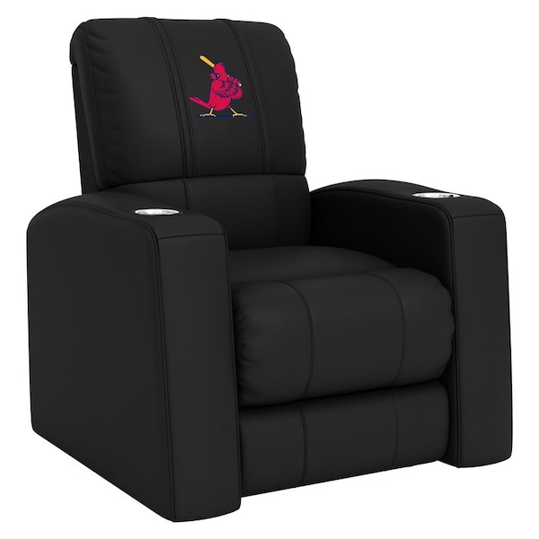 Dreamseat Relax Recliner with St Louis Cardinals Cooperstown Primary Logo - XZ418301RHTCDBLK-PSCOOP0100