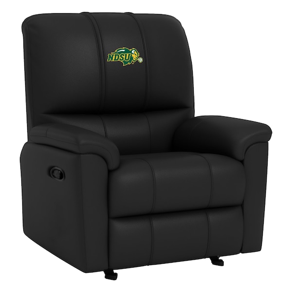 Dreamseat Rocker Recliner with North Dakota State Bison Primary Logo - XZ52031CDRRBLK-PSCOL13491