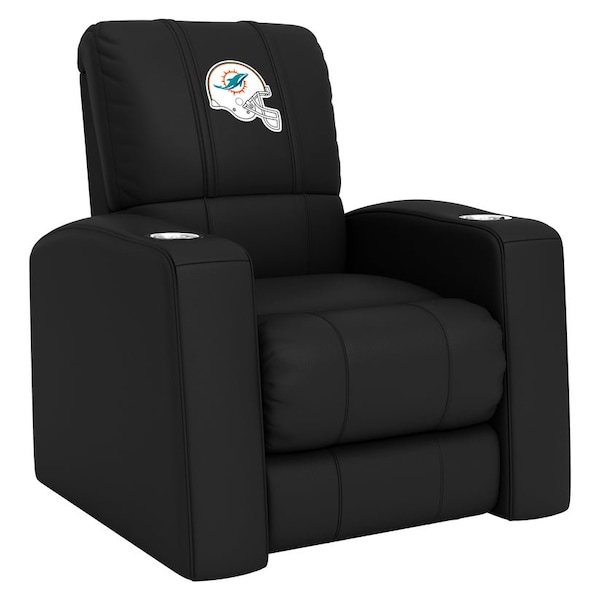 Dreamseat Home Theater Recliner with  Miami Dolphins Helmet Logo - XZ418301RHTCDBLK-PSNFL20092