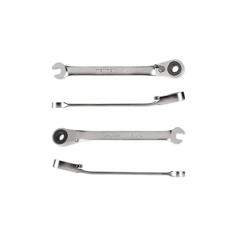 TEKTON 1/4 in. Reversible 12-Point Ratcheting Combination Wrench - WRC23306