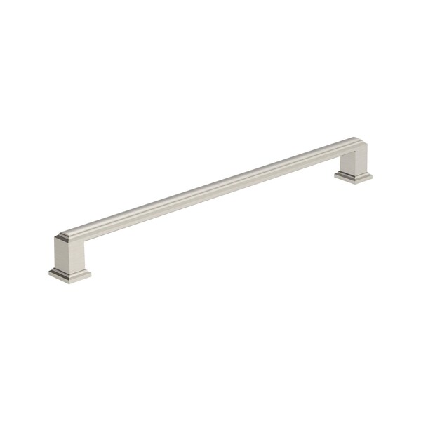 Amerock Appoint 10-1/16 inch 256mm Center-to-Center Satin Nickel Cabinet Pull - BP37361G10