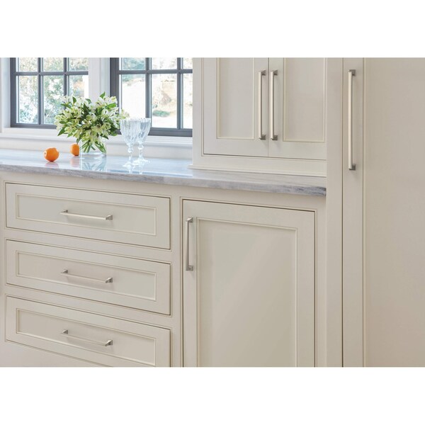 Amerock Appoint 10-1/16 inch 256mm Center-to-Center Satin Nickel Cabinet Pull - BP37361G10
