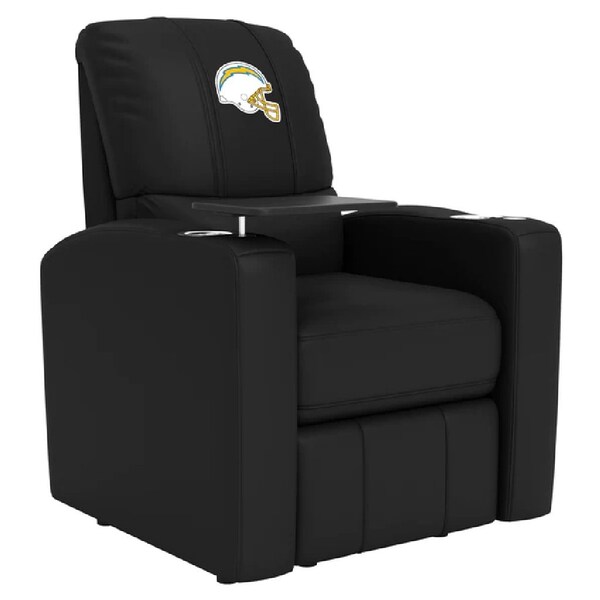 Dreamseat Stealth Power Plus Recliner with Los Angeles Chargers Helmet Logo - XZ520823901CDSMHTUSBBLK-PSNFL20077