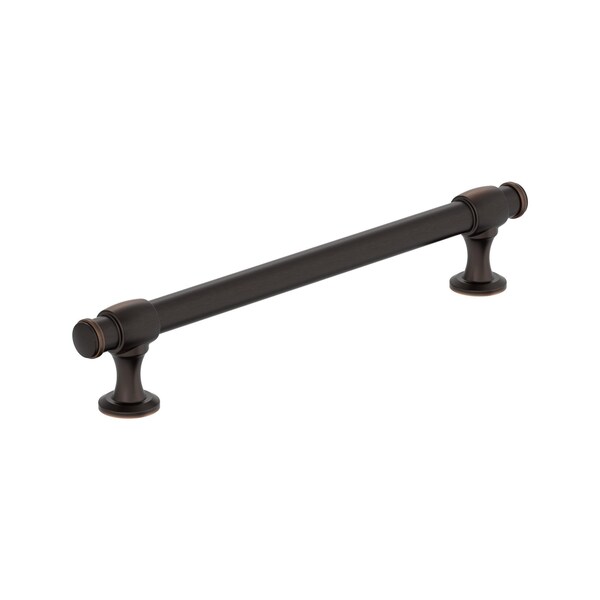 Amerock Winsome 6-5/16 inch 160mm Center-to-Center Oil Rubbed Bronze Cabinet Pull - BP36771ORB