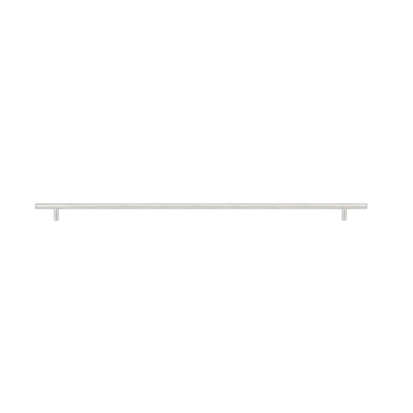 Richelieu 25-1/8 in. (638 mm) Center-to-Center Brushed Nickel Steel Contemporary Drawer Pull - BP305638195
