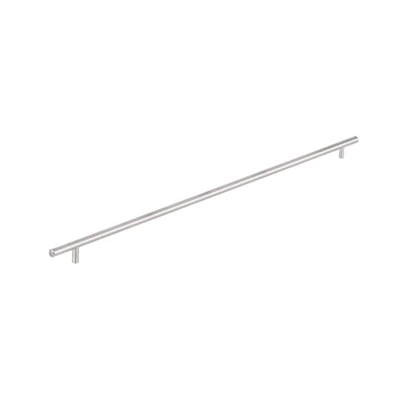 Richelieu 25-1/8 in. (638 mm) Center-to-Center Brushed Nickel Steel Contemporary Drawer Pull - BP305638195
