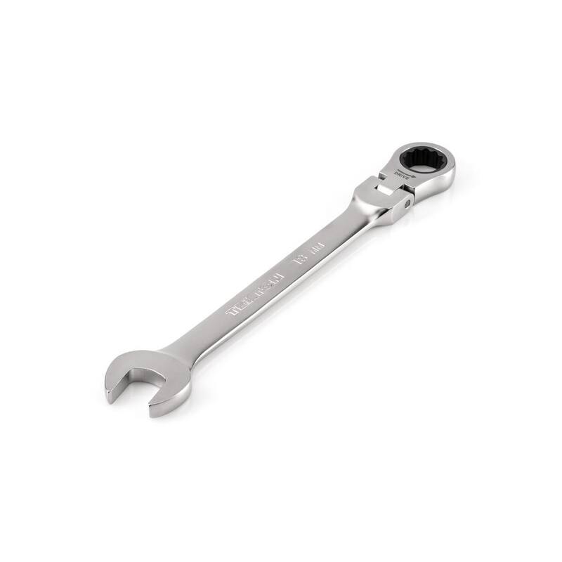 TEKTON 18 mm Flex Head 12-Point Ratcheting Combination Wrench - WRC26418