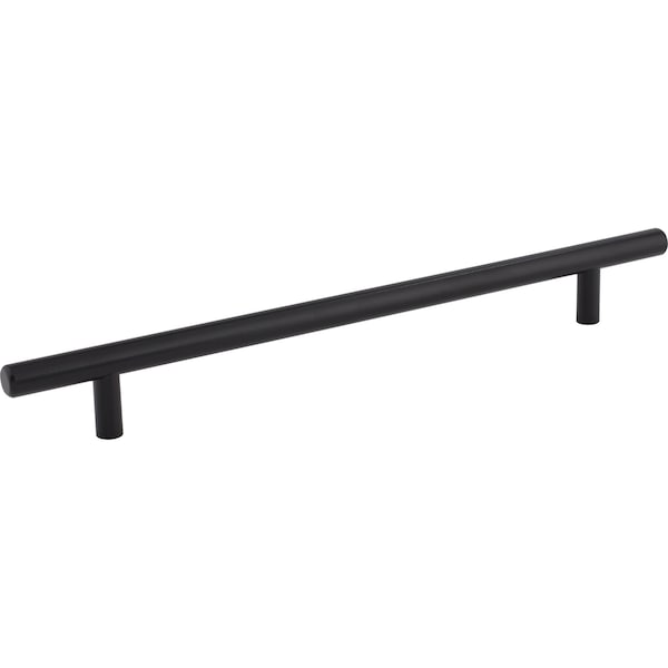 Elements By Hardware Resources 224 mm Center-to-Center Hollow Matte Black Stainless Steel Naples Cabinet Bar Pull - 302SSMB
