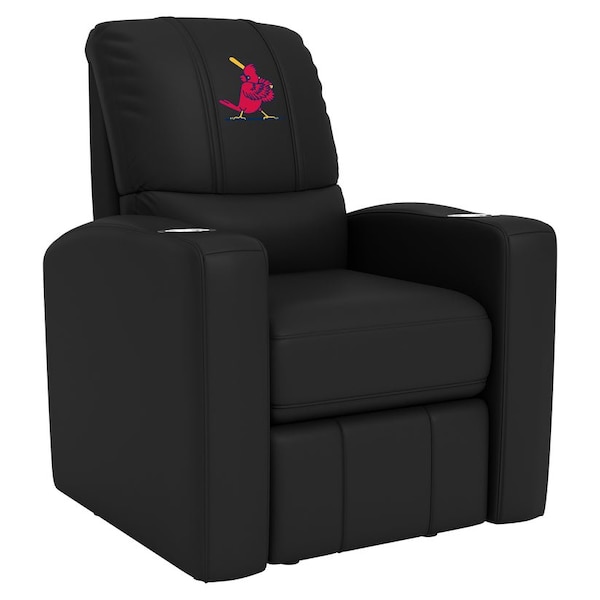 Dreamseat Stealth Recliner with St Louis Cardinals Cooperstown Primary Logo - XZ52082CDSMHTBLK-PSCOOP0100