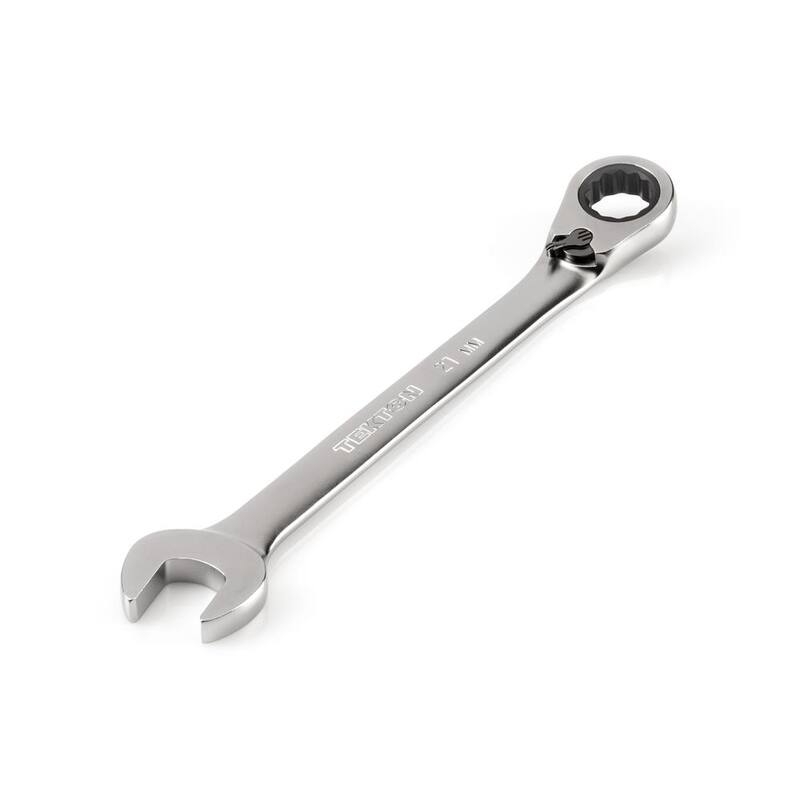 TEKTON 21 mm Reversible 12-Point Ratcheting Combination Wrench - WRC23421