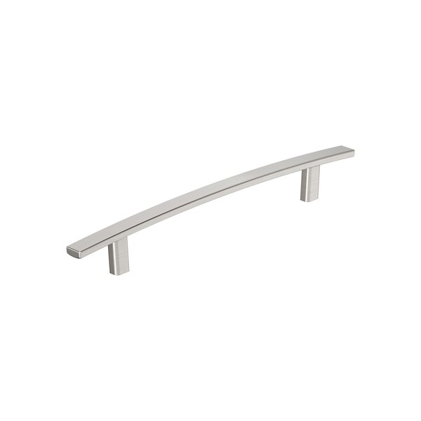 Amerock Cyprus 7-9/16 inch 192mm Center-to-Center Satin Nickel Cabinet Pull - BP26208G10