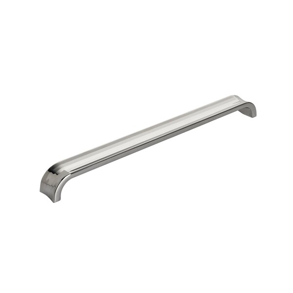 Amerock Concentric 10-1/16 in 256 mm Center-to-Center Polished Nickel Cabinet Pull - BP36816PN