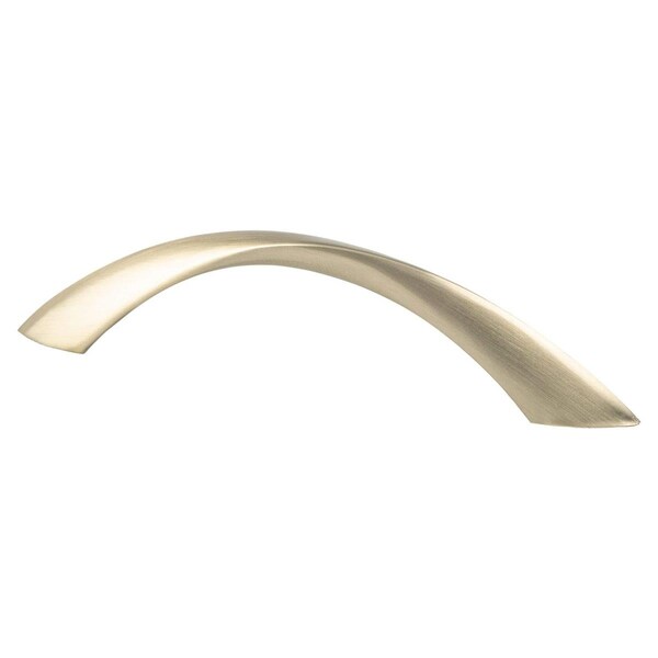 Berenson 96 mm Contemporary Advantage Five CC Champagne Twisted Arch Pull - 9128-10CZ-P