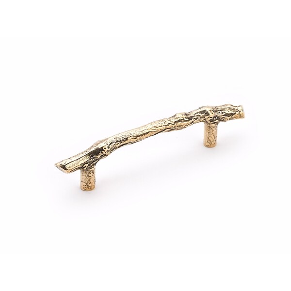 Schaub 4in Center to Center Mountain Twig Cabinet Pull Natural Bronze Finish - 783-NB