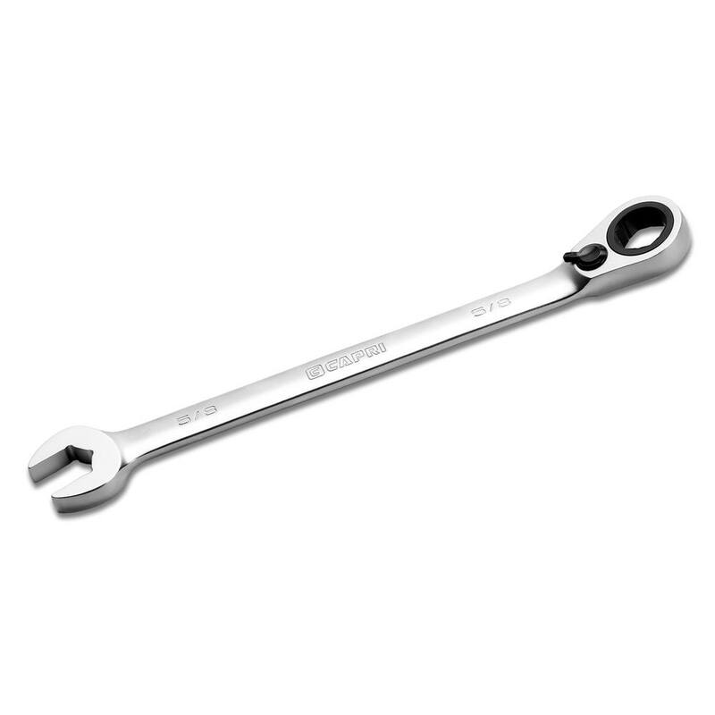 Capri Tools 5/8 in. 6-Point Long Pattern Reversible Ratcheting Combination Wrench - CP15057