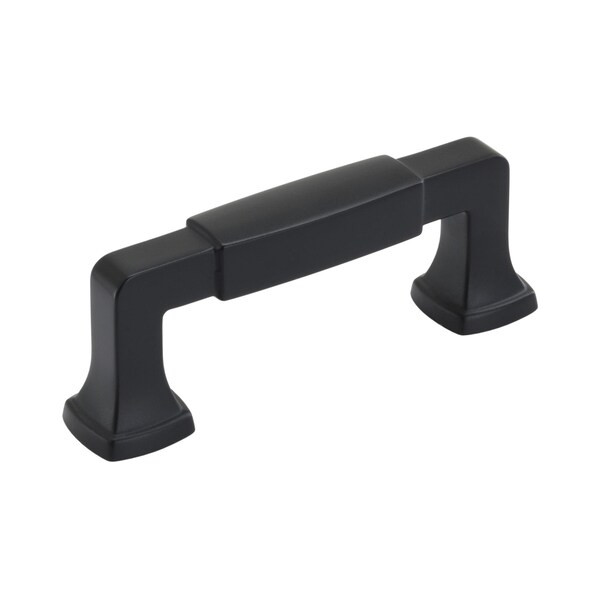 Amerock Stature 3 in 76 mm Center-to-Center Matte Black Cabinet Pull - BP36891FB