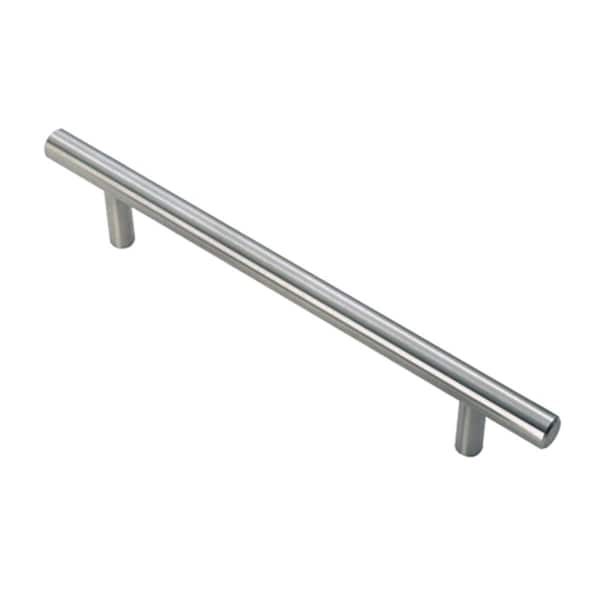 Grilltown 192 mm Steel T-Bar Pull Center to center, Satin Brass - GR3211387