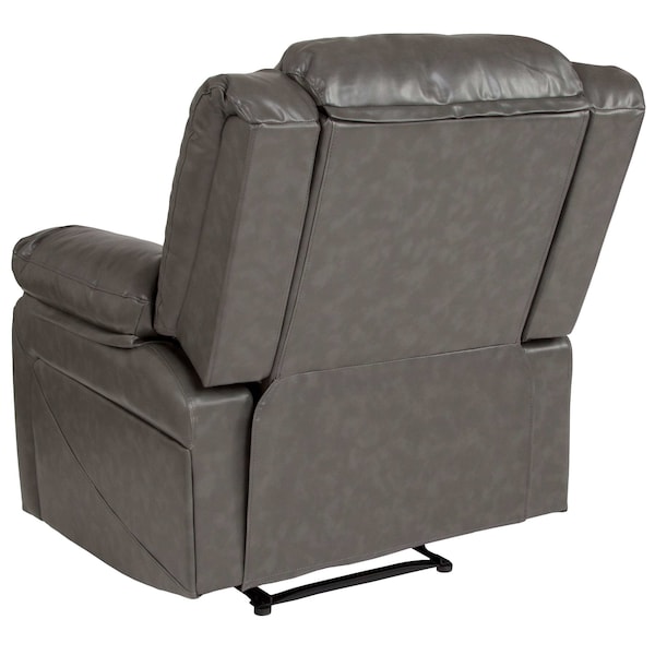 Flash Furniture Harmony Series Leather Recliner, Gray - BT-70597-1-GY-GG