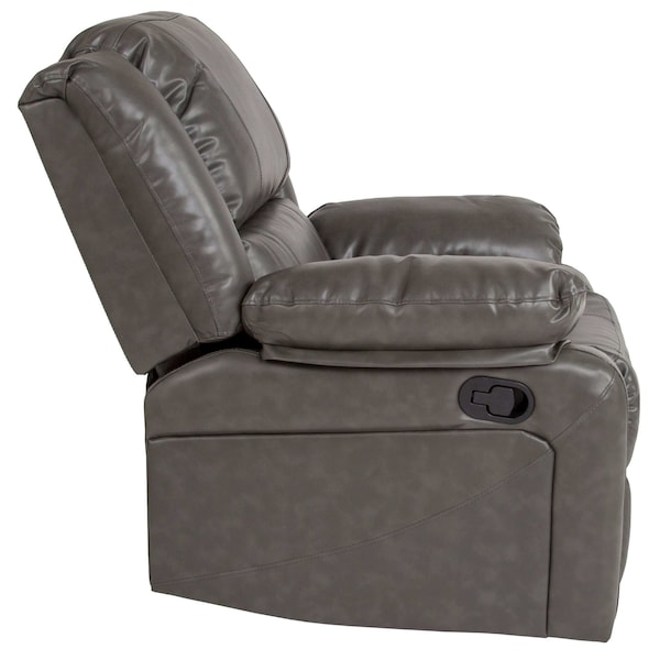 Flash Furniture Harmony Series Leather Recliner, Gray - BT-70597-1-GY-GG
