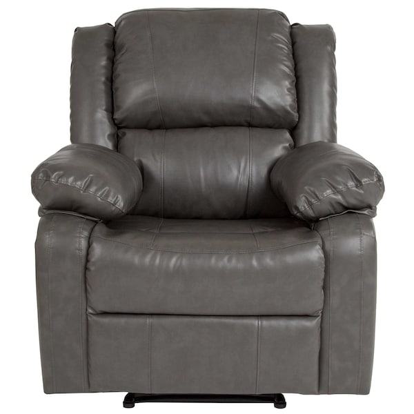 Flash Furniture Harmony Series Leather Recliner, Gray - BT-70597-1-GY-GG