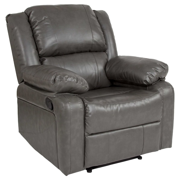 Flash Furniture Harmony Series Leather Recliner, Gray - BT-70597-1-GY-GG