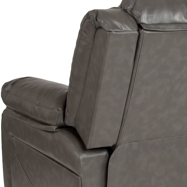 Flash Furniture Harmony Series Leather Recliner, Gray - BT-70597-1-GY-GG