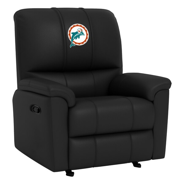 Dreamseat Rocker Recliner with Miami Dolphins Alternate Logo - XZ52031CDRRBLK-PSNFL20093