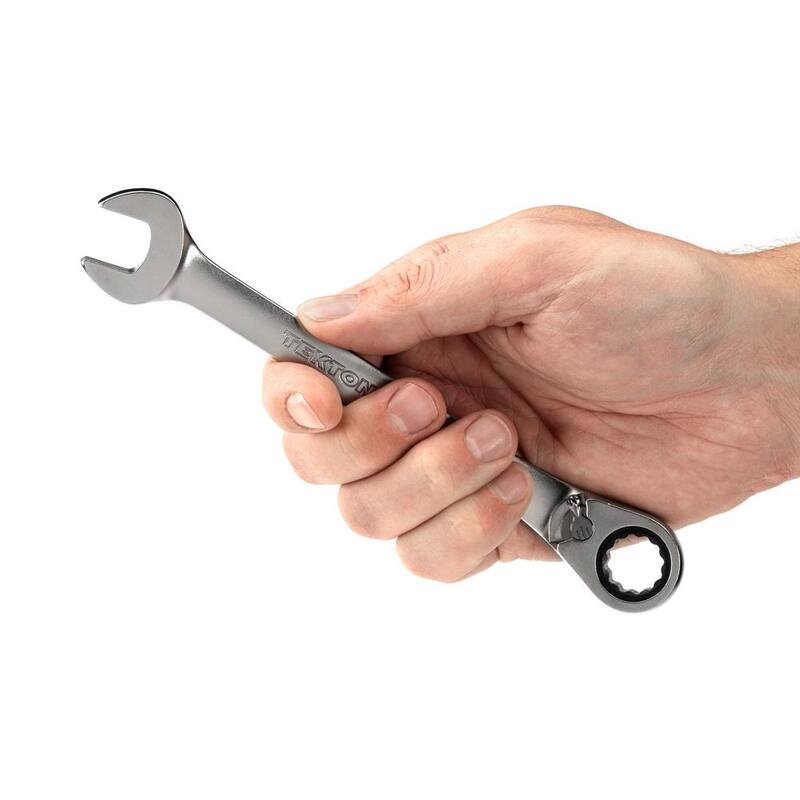 TEKTON 9/16 in. Reversible 12-Point Ratcheting Combination Wrench - WRC23314