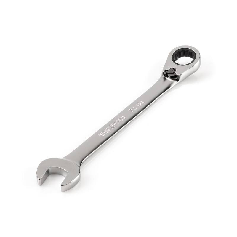 TEKTON 22 mm Reversible 12-Point Ratcheting Combination Wrench - WRC23422