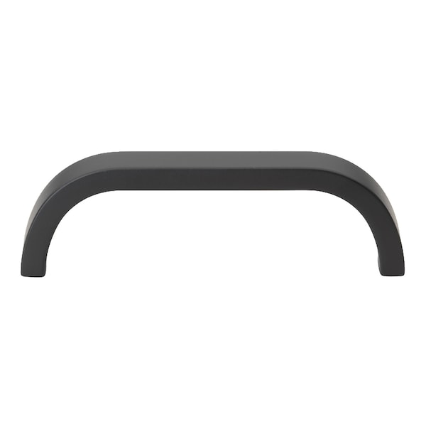 Gliderite Hardware 3-3/4 in. Center to Center Curved Bar Pull Matte Black, 10PK - 4843-96-MB-10