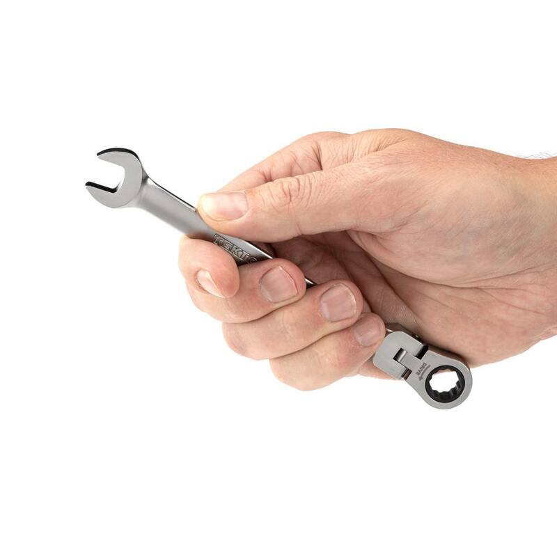 TEKTON 10 mm Flex Head 12-Point Ratcheting Combination Wrench - WRC26410